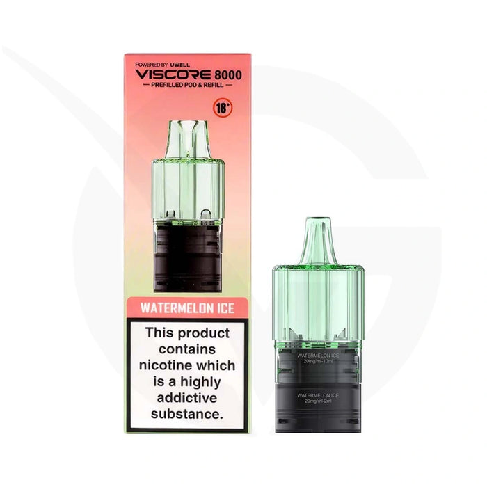 Watermelon Ice Uwell Viscore 8000 Refill Pods