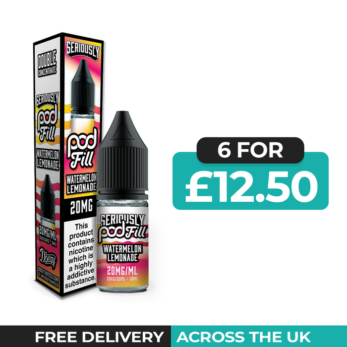 Seriously Pod Fill Watermelon Lemonade Nic Salt E-Liquid