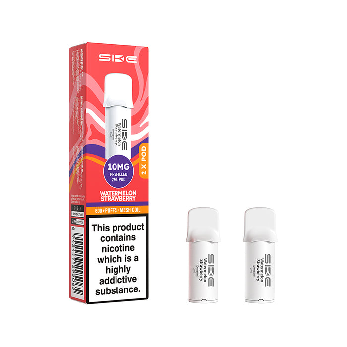 Watermelon Strawberry Crystal 600 Pro Prefilled Pods by SKE
