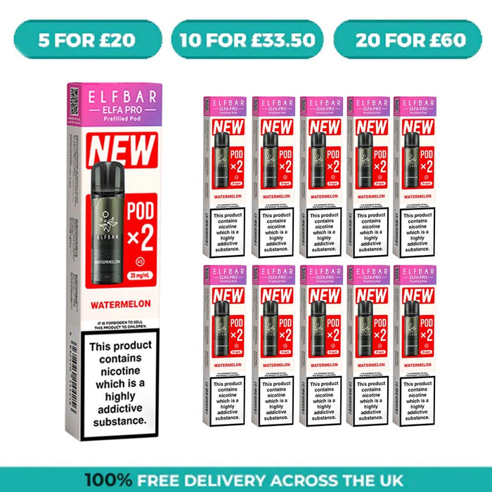 Watermelon Elfa Pro Prefilled Pods by Elf Bar