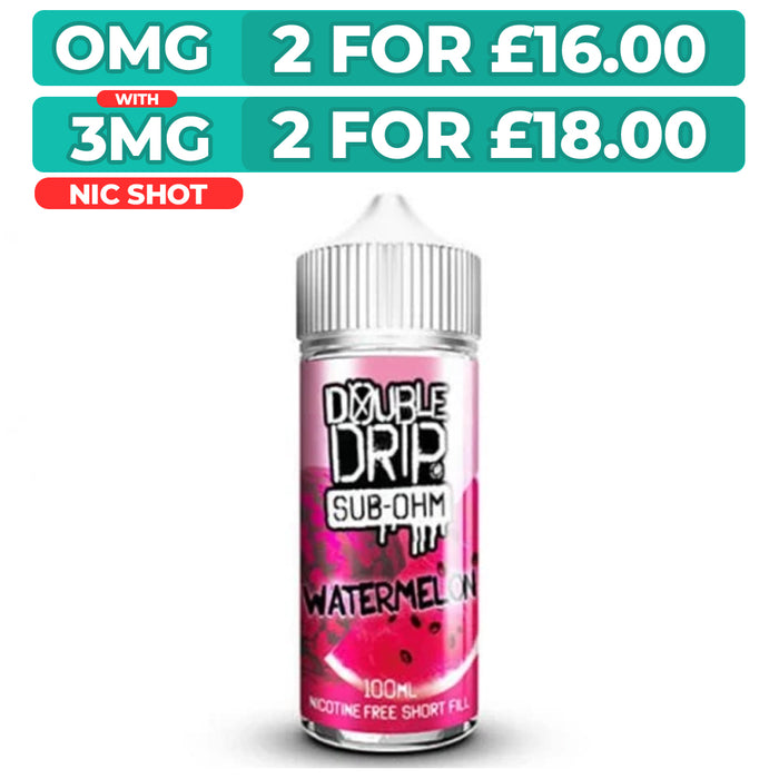 Watermelon 100ml Shortfill E-Liquid By Double Drip
