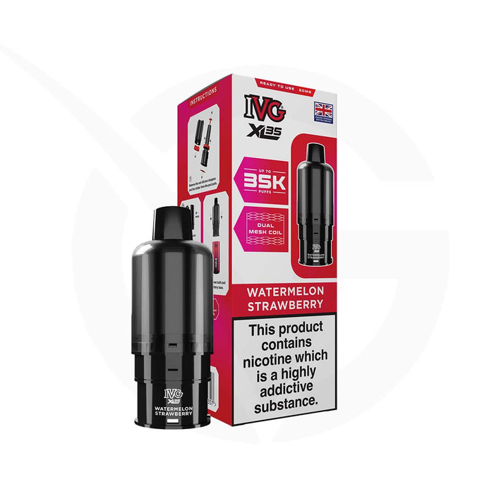 Watermelon Strawberry IVG XL 35 Refill Pods