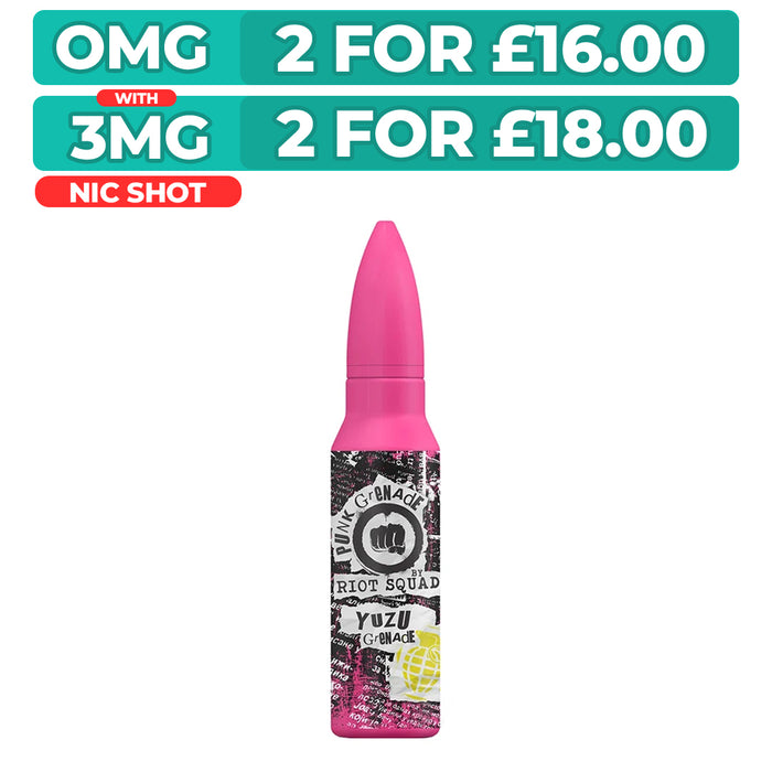 Yuzu Grenade 50ml Shortfill E-Liquid by Riot Squad