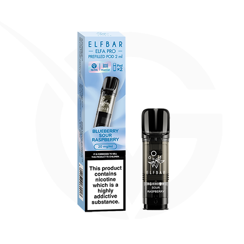 Blueberry Sour Raspberry Elfa Pro Prefilled Pods by Elf Bar