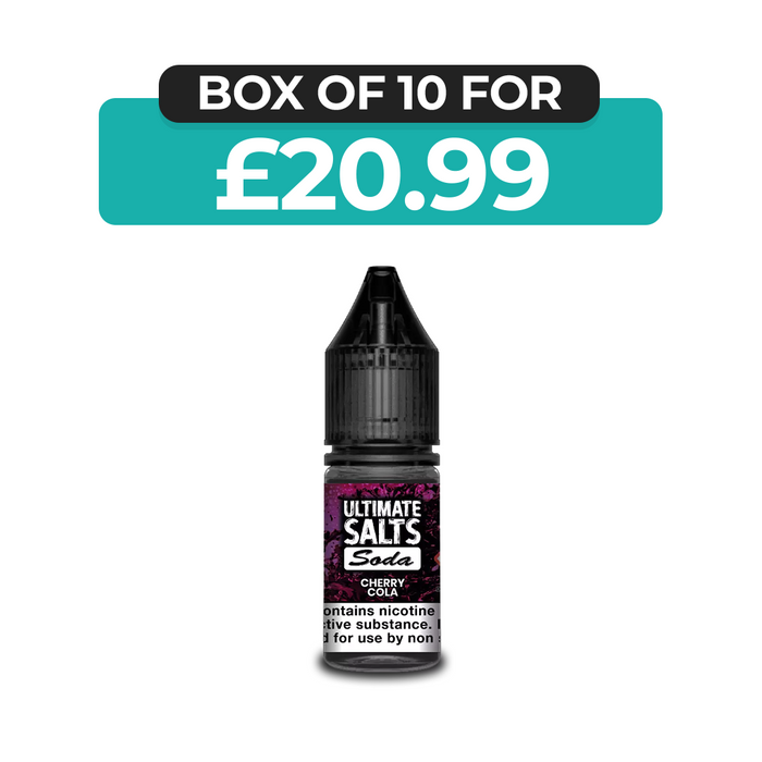 Cherry Cola Soda 10ml Nic Salt E-Liquid by Ultimate Juice