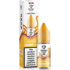 Apple Peach 10ml Nic Salt E-liquid By Crystal Clear