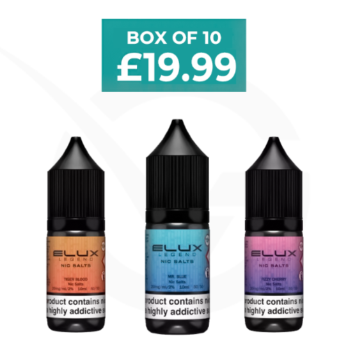 Elux Legend Nic Salt E-Liquid Box of 10