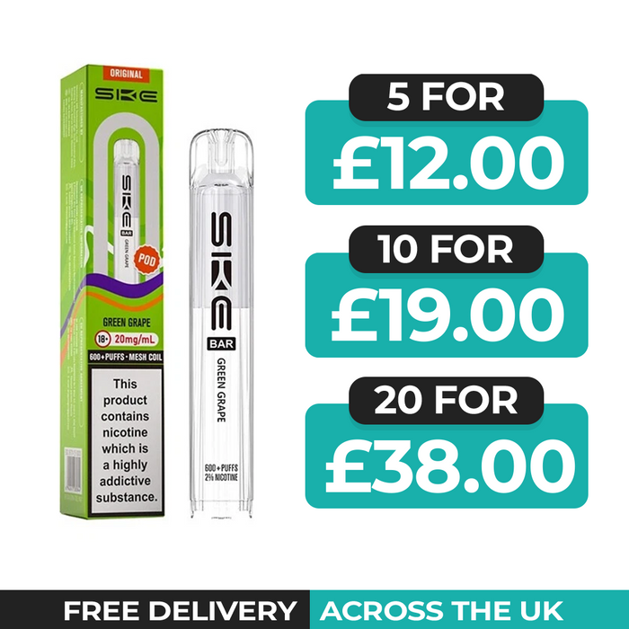 SKE Bar 600 Pods Green Grape