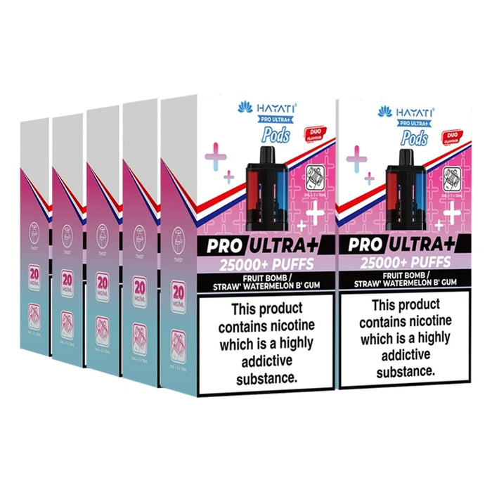 Hayati Pro Ultra Plus 25000 Puffs Pods Box of 5