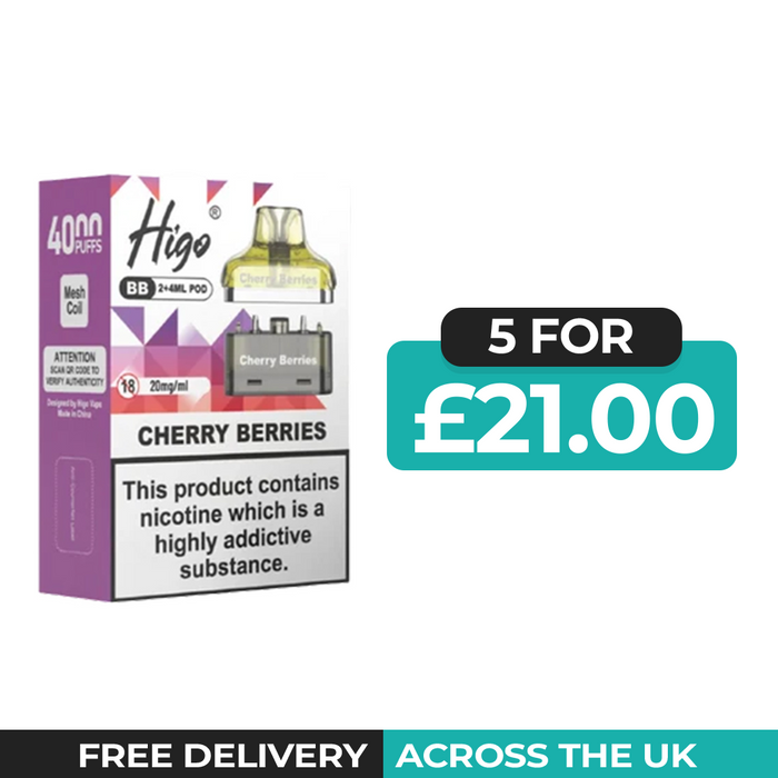 Higo BB 4000 Cherry Berries Refill Pods
