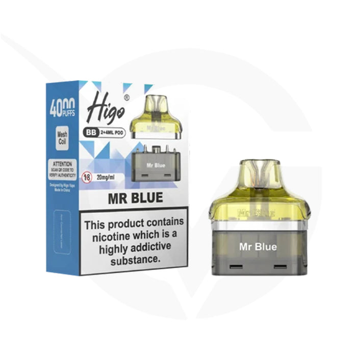 Higo BB 4000 Mr Blue Refill Pods