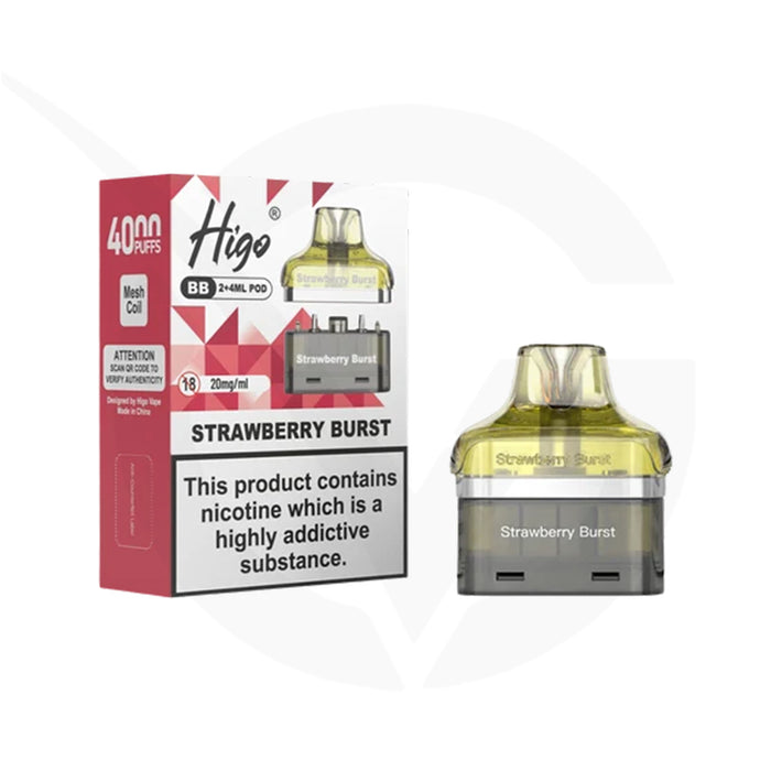Higo BB 4000 Strawberry Burst Refill Pods