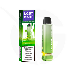 Lemon Lime Prefilled Pods by Lost Mary Nera15k + Refill Container