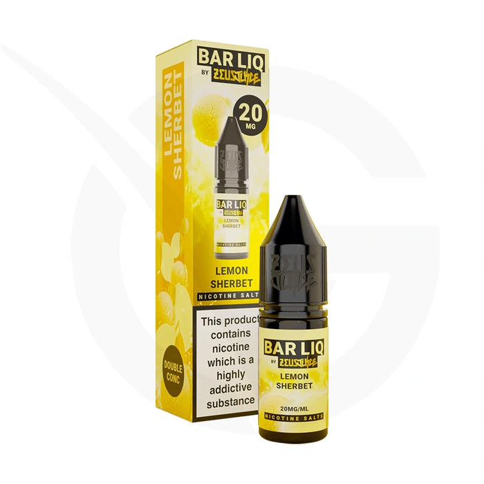 Lemon Sherbet Nic Salt E-Liquid by Zeus Juice Bar Liq