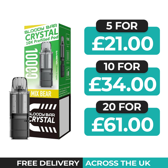 Bloody Bar Crystal 10k Mix Bear Refill Pods