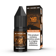 Piercing Peach 10ml Nic Salt E-Liquid By Yeti 3K