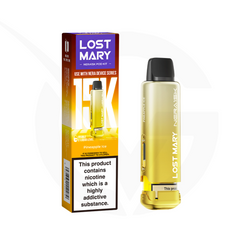 Pineapple Ice Prefilled Pods by Lost Mary Nera15k + Refill Container