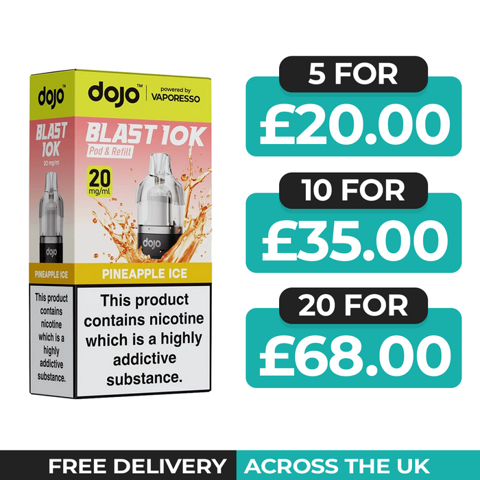 Vaporesso Dojo Blast 10k Pineapple Ice Refill Pods