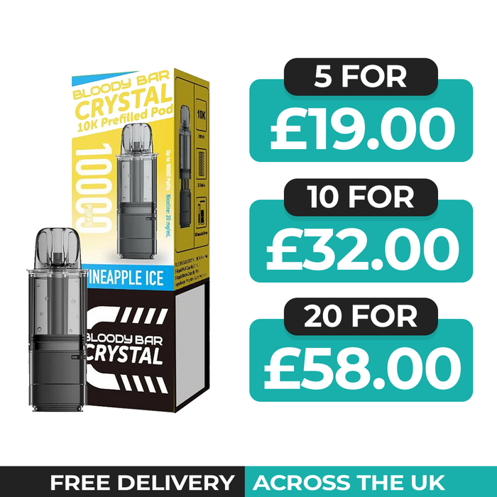 Bloody Bar Crystal 10k Pineapple Ice Refill Pods