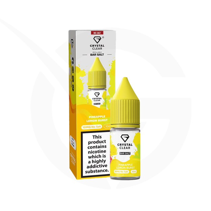 Crystal Clear Bar Salt 10ml E-liquids - Pack of 10