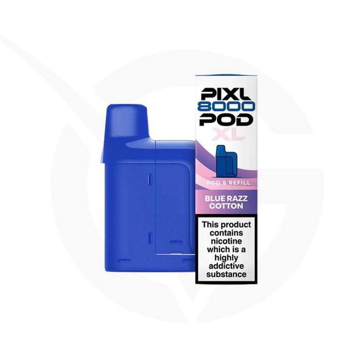 Blue Razz Cotton Pixl 8000 Refill Pods