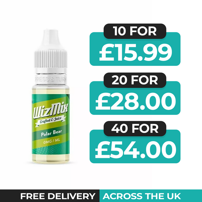 Wizmix Polar Bear 10ml E-Liquid - Pack of 10, 20 & 40