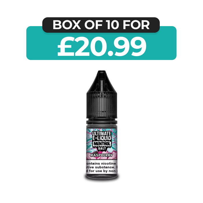 Raspberry Menthol 10ml Nic Salt E-Liquid by Ultimate Juice