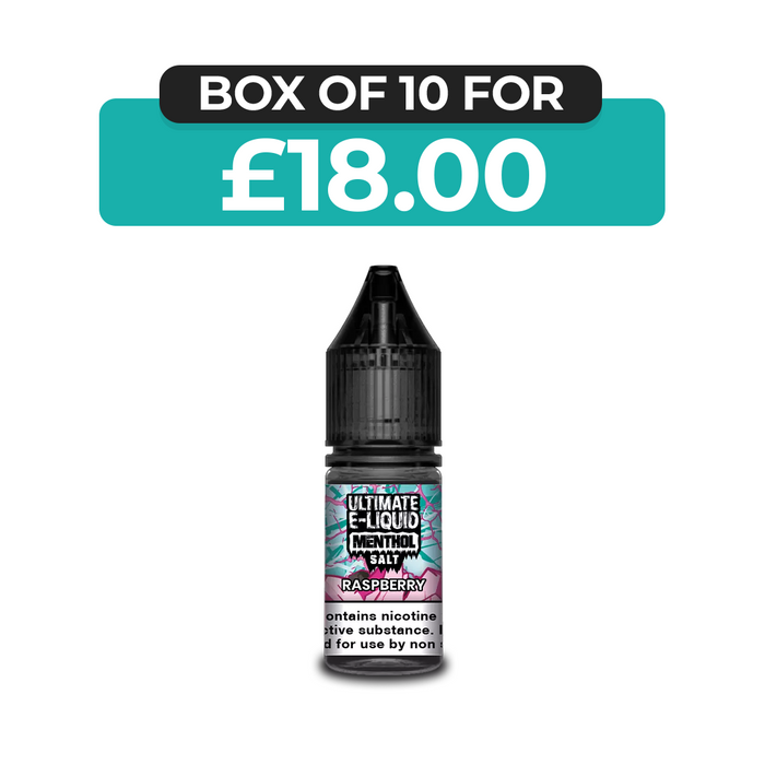 Raspberry Menthol 10ml Nic Salt E-Liquid by Ultimate Juice