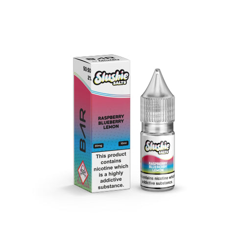 Raspberry Blueberry Lemon 10ml Nic Salt E-Liquid By Slushie Bar Salts