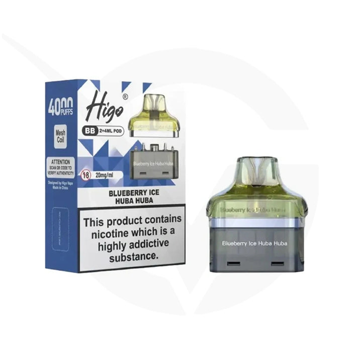 Higo BB 4000 Blueberry Ice Huba Buba Refill Pods
