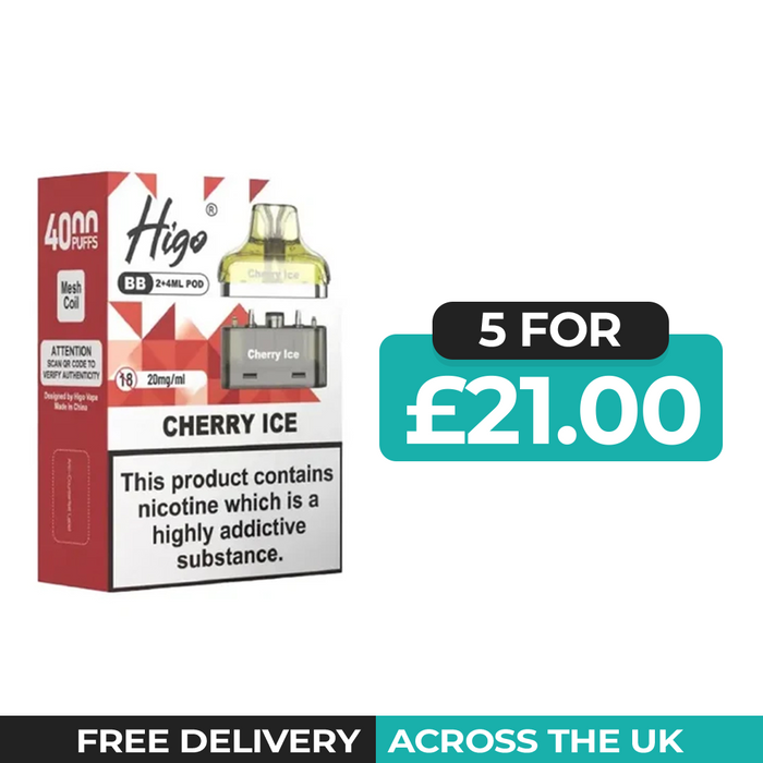 Higo BB 4000 Cherry Ice Refill Pods