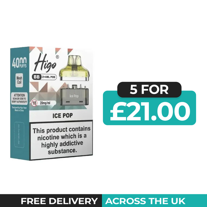 Higo BB 4000 Ice Pop Refill Pods