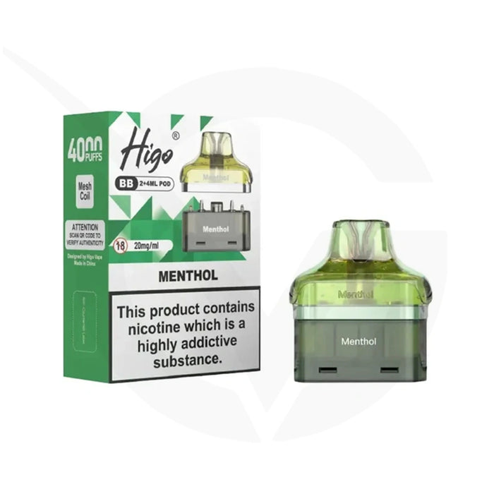 Higo BB 4000 Menthol Refill Pods