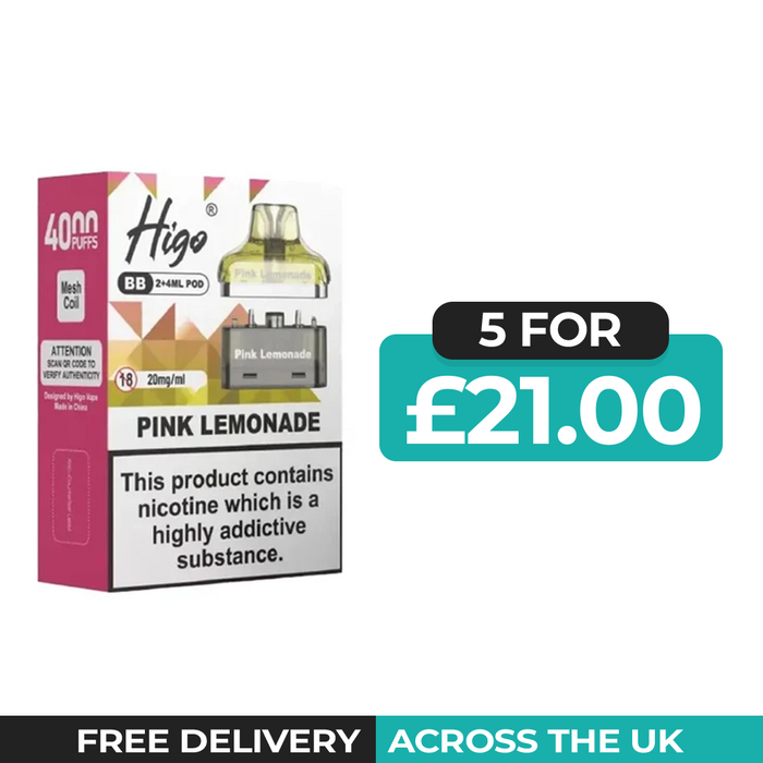 Higo BB 4000 Pink Lemonade Refill Pods