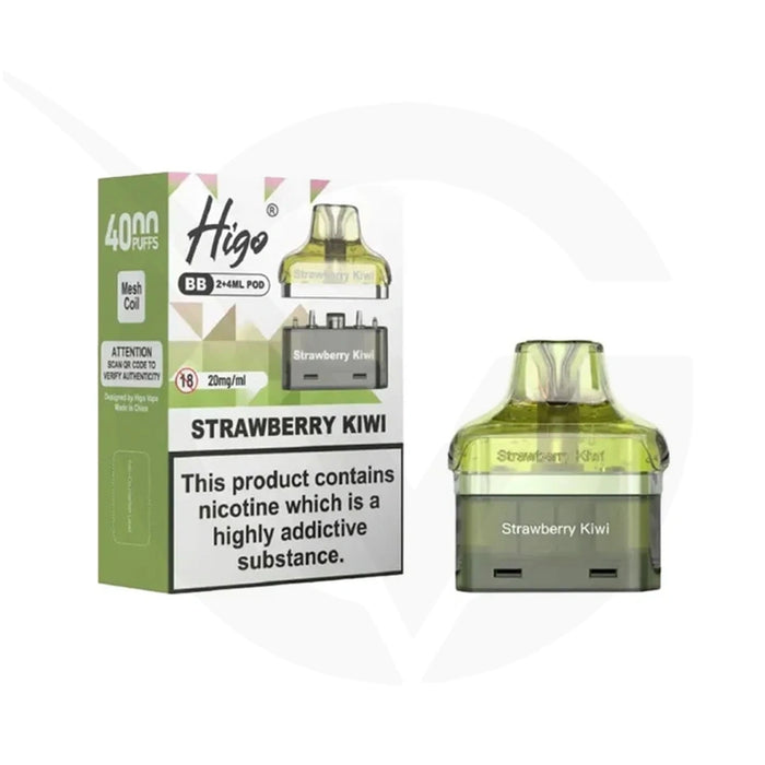 Higo BB 4000 Strawberry Kiwi Refill Pods
