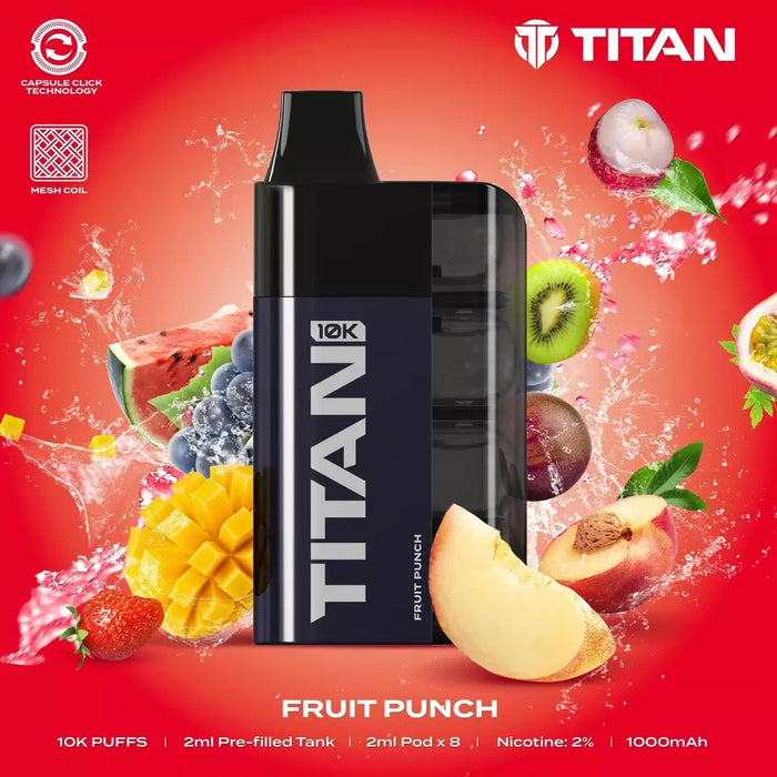 Titan 10k Rechargeable Disposable Vape Kit