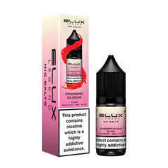 Strawberry Ice Cream Nic Salt E-liquid by Elux Legend