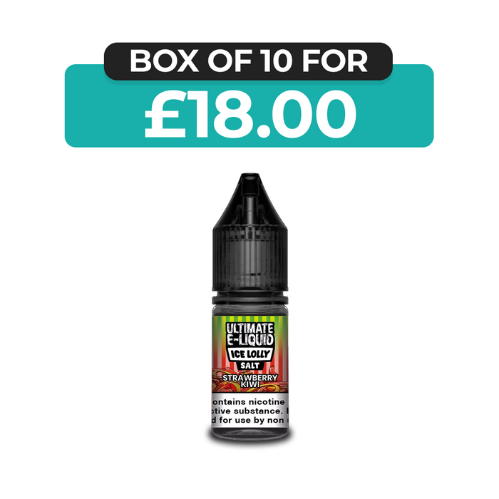 Strawberry Kiwi  Ice Lolly 10ml Nic Salt E-Liquid by Ultimate Juice