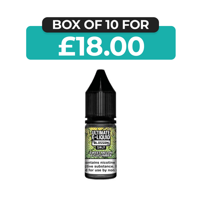 Sweet Melon & Cucumber Blossom 10ml Nic Salt E-Liquid by Ultimate Juice