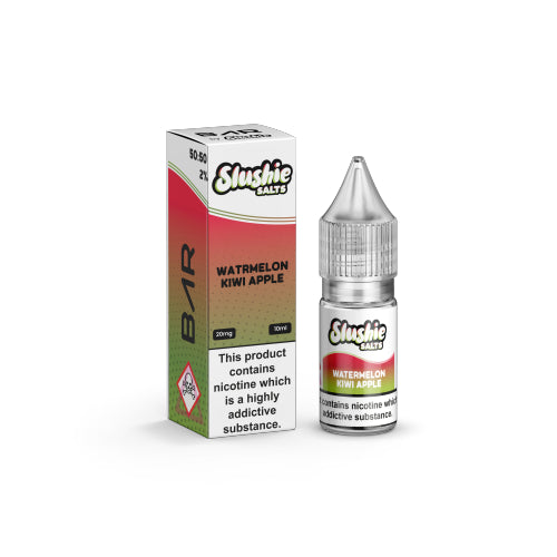 Watermelon Kiwi Apple 10ml Nic Salt E-Liquid By Slushie Bar Salts