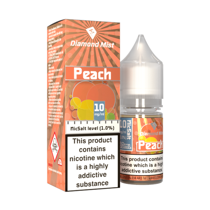 Peach 10ml E-Liquid By Diamond Mist