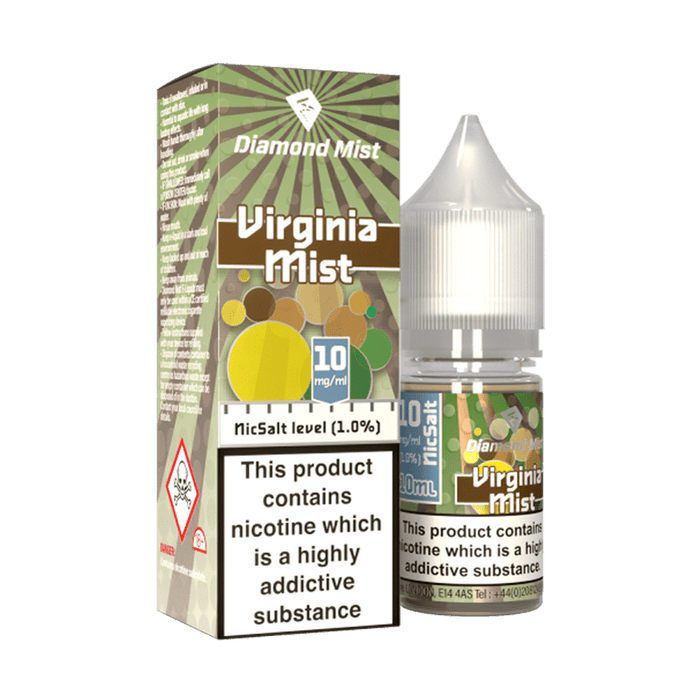 Virginia Mist Tobacco 10ml E-Liquid By Diamond Mist