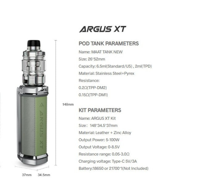 VooPoo Argus 100W XT Starter Kit