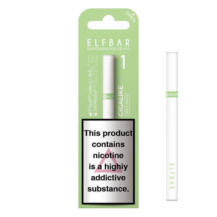 ELF Bar Cigalike 400 Puffs Disposable Vape Pen - 17mg 1.6ML Nic Salt