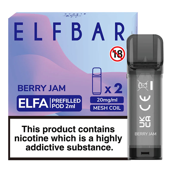 Elf Bar ELFA Pre-Filled E Liquid Pods - Nic Salt 2ml 20mg