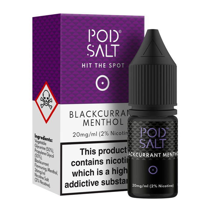 Blackcurrant Menthol 10ml Nicotine Salt E-Liquid by Core Pod Salt