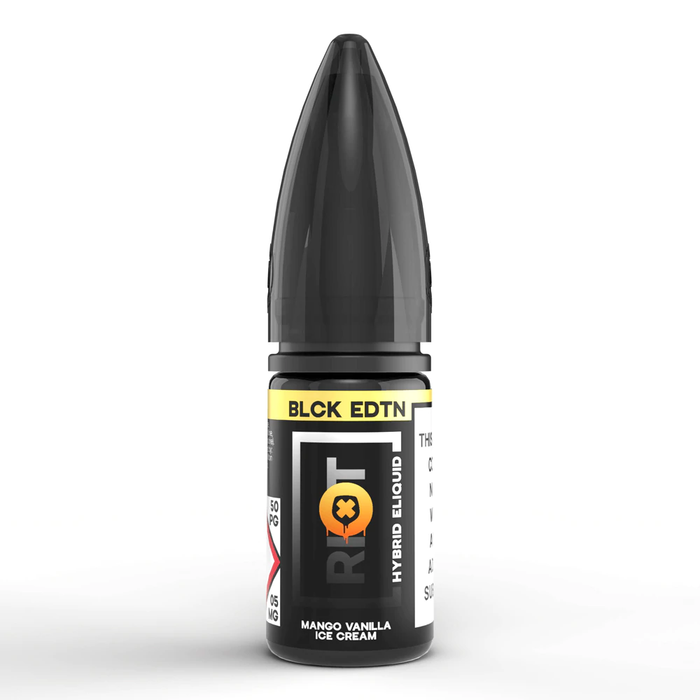 Mango Vanilla Ice Cream Black EDTN Hybrid 10ml Nic Salt E-Liquid by Riot Squad