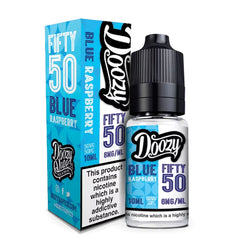 Blue Raspberry Fifty 50 E-Liquid 10ml Nicotine by Doozy Vape
