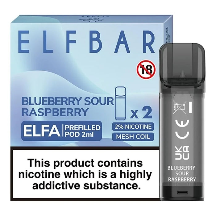 Elf Bar ELFA Pre-Filled E Liquid Pods - Nic Salt 2ml 20mg