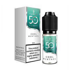 Cool Menthol 50/50 10ml E-Liquid By Vapouriz